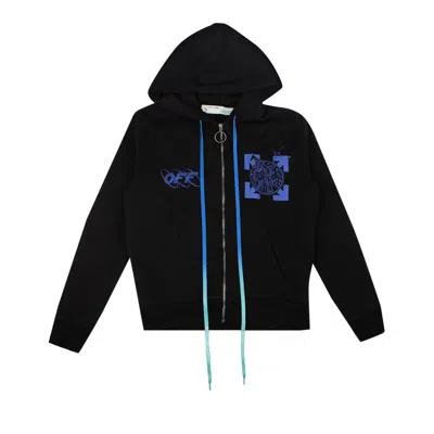 Pre-owned Off-white Graphic Logo Hoodie 'black'