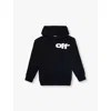 Off-white Black Type Graphic Hoodie In Black - White