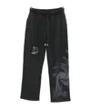 Off-white Graphic Print Sweatpants Side Pockets In Black