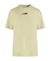 Off-white Graphic-print Cotton T-shirt In Nude