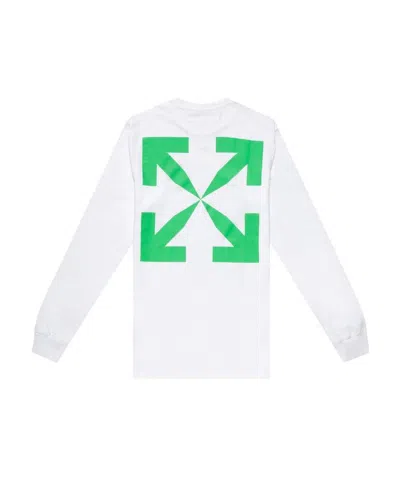 Off-white Graphic-print Cotton T-shirt In White