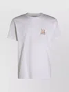 Off-white Graphic Print Crew Neck Short Sleeve Top In White