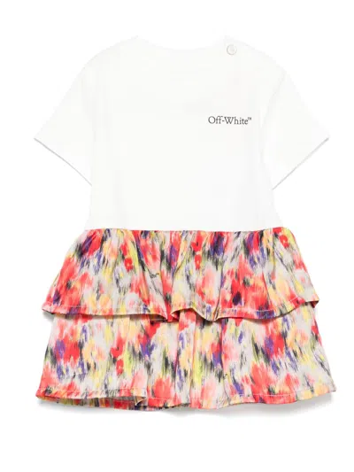 Off-white Babies' Graphic-print Dress In White