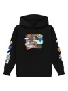Off-white Graphic-print Hooded Jacket In Black