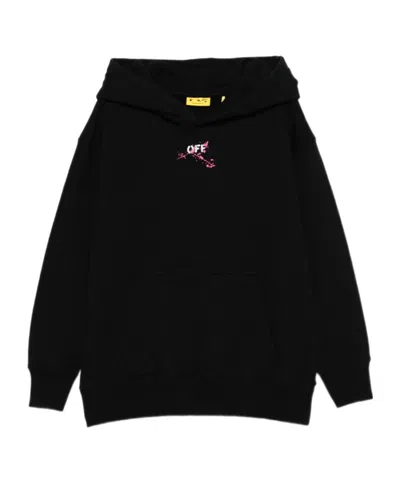 OFF-WHITE GRAPHIC-PRINT HOODIE