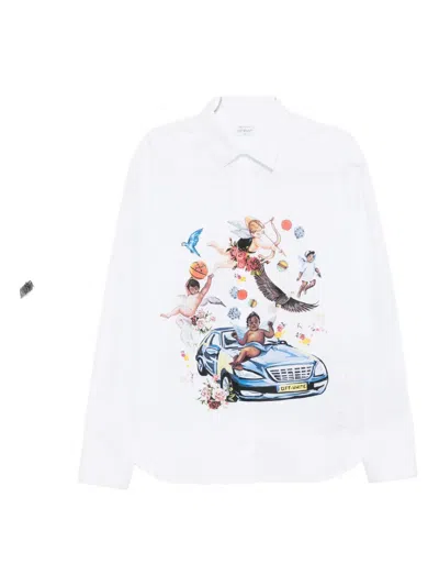 Off-white Graphic-print Shirt In White