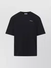 Off-white Graphic Print Short Sleeve Crew Neck T-shirt In Black