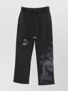 Off-white Graphic Print Sweatpants Side Pockets In Black