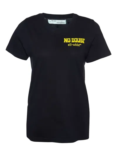 Pre-owned Off-white Graphic-print T-shirt In Black
