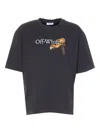 Off-white Cupid Arrow Skate Graphic T-shirt In Black