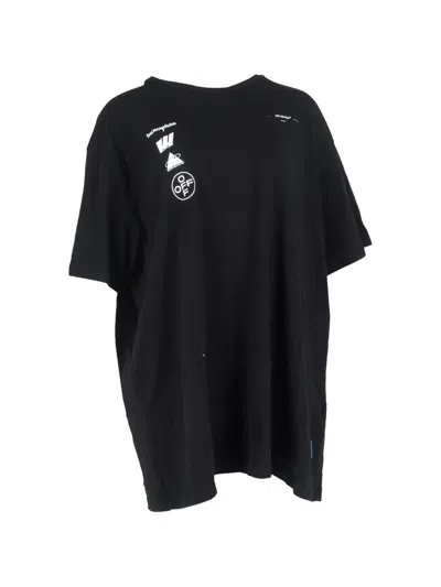Pre-owned Off-white Graphic Print T-shirt In Black