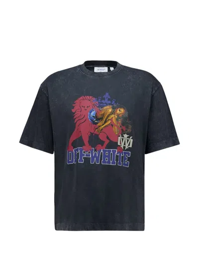 Off-white Graphic-print T-shirt In Blue