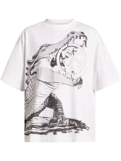 Off-white Graphic-print T-shirt In White