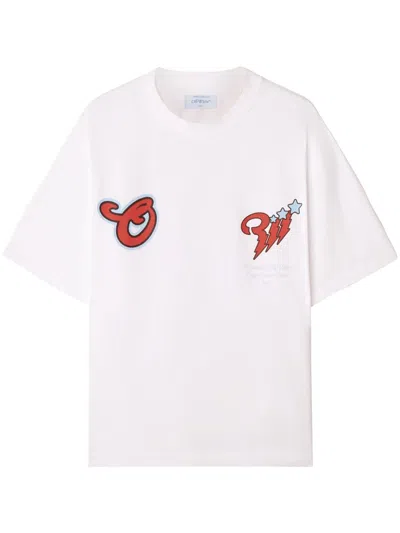 Off-white Graphic-print T-shirt In White