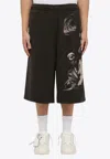 Off-white Off White™ Black Bermuda Shorts S.matthew In Black
