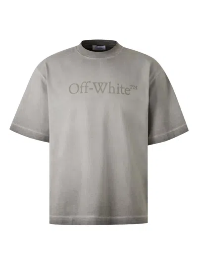 Off-white T-shirt With Logo In Gray