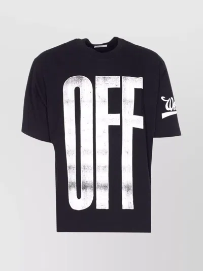 OFF-WHITE GRAPHIC SKATE DESIGN CREWNECK SHORT SLEEVE T-SHIRT