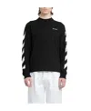 Off-white Diagonal Helvetica Skate Long-sleeve T-shirt In Black