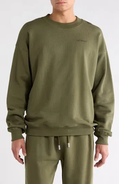 Off-white Graphic Sweatshirt In Green