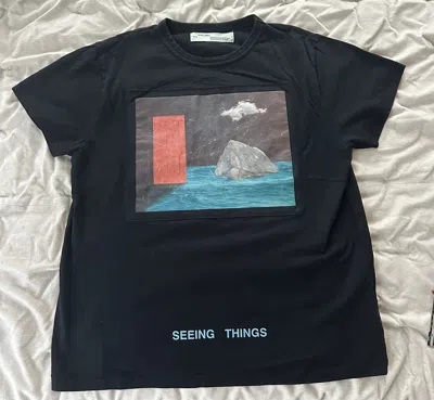 Pre-owned Off-white Graphic T-shirt In Black