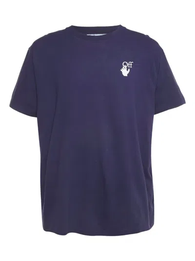 Pre-owned Off-white Graphic T-shirt In Purple