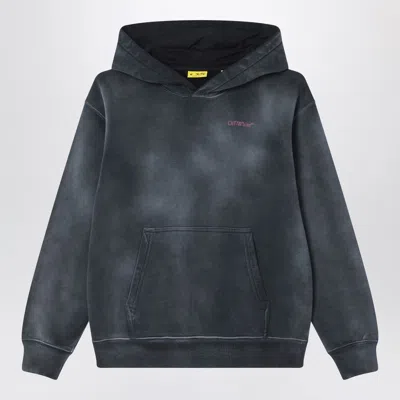 Off-white Kids' Bookish Acid Logo Hoodie In Black