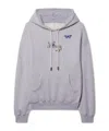 Off-white Bookish Butterfly Hoodie In Gray