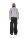 Off-white Off White Women Bookish Butterfly Hooded Sweatshirt In Grey