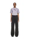 Off-white Butterfly Embroidered Crew Neck T-shirt In Gray