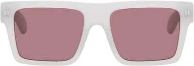 Off-white Gray Lawton Sunglasses In Grey Burgundy