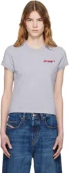Off-white Crew Neck T-shirt In Gray