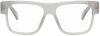 OFF-WHITE GRAY OPTICAL STYLE 60 GLASSES