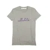 Off-white Gray Script 21 Casual T-shirt In Grey
