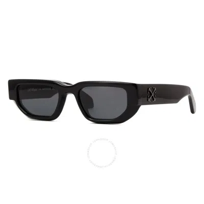 Off-white Greeley Dark Grey Rectangular Unisex Sunglasses Oeri115 1007 52