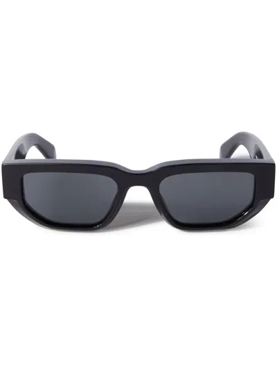 Off-white Greeley Rectangle-frame Sunglasses In Black