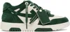 Off-white Green Out Of Office Sneakers In Jet Green - Ecru