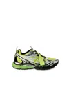Off-white Off White 'be Right' Silver Polyester Sneakers In Green