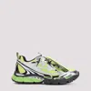 Off-white Off White 'be Right' Silver Polyester Sneakers In Green