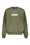 Off-white Green Olive Comfort Sweatshirt Long Sleeves In Green