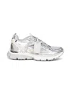 Off-white Ow Be Right Grey Low Top Sneakers With Zip-tie Detail In Mesh And Leather Man In Gray