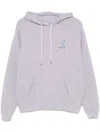 Off-white Grey Cotton Hoodie With Back Print In Grey