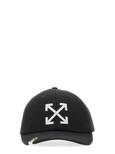 OFF-WHITE OFF-WHITE GREY EMBROIDERED HAT