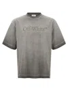 Off-white Skateboarding Inspired Crew Neck T-shirt In Gray
