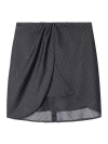 Off-white Minirock Mit Nadelstreifen In Grey