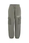 Off-white Cargo-pocket Trousers In Gray