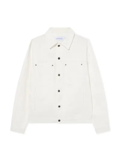 Off-white Half Arrow Skate Jacket In White
