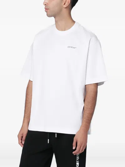 Off-white White Half Arrow Skate Logo T-shirt