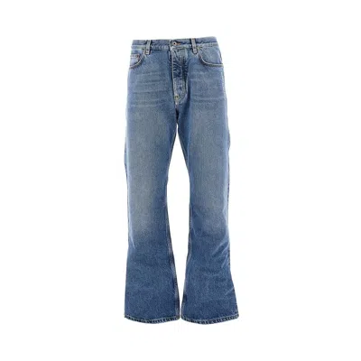Off-white 'half Arrow' Slim Relaxed Jeans In Blue