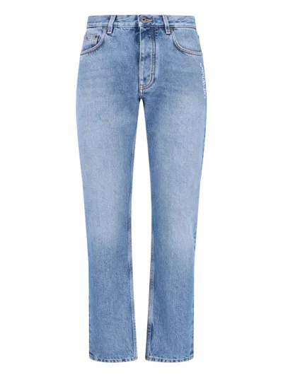 Off-white Half-arrow Straight Jeans In Blue