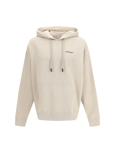 Off-white Half Arrows Skate Hoodie In Neutral